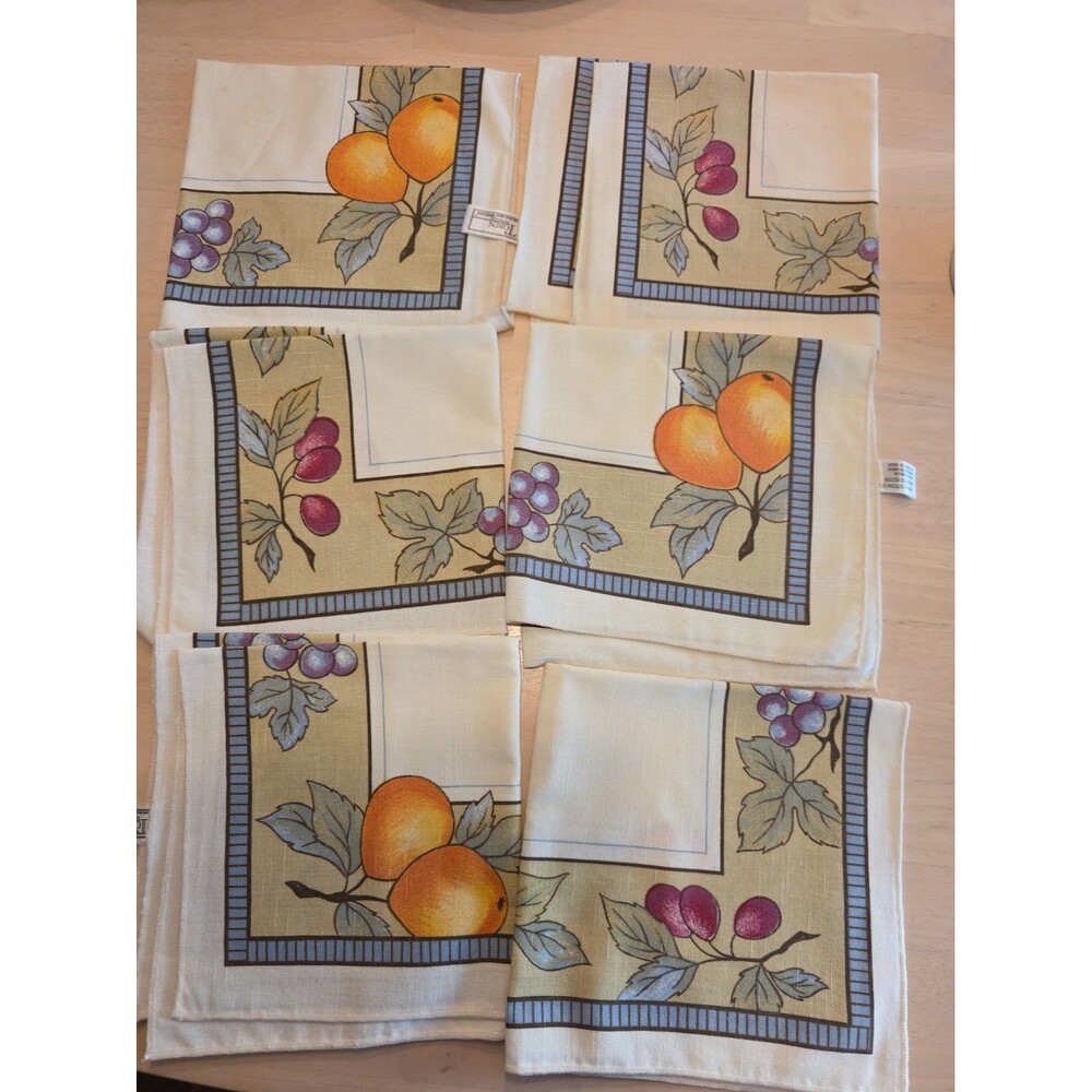 Mikasa Garden Harvest Cloth Napkin Set of 6